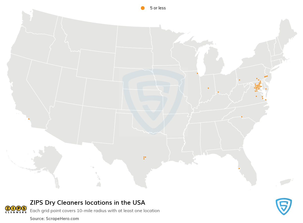 ZIPS Dry Cleaners locations