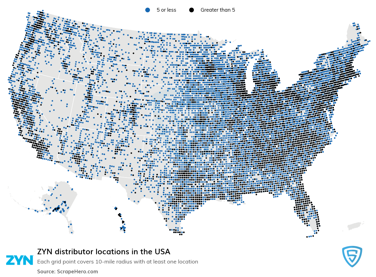 ZYN distributor locations