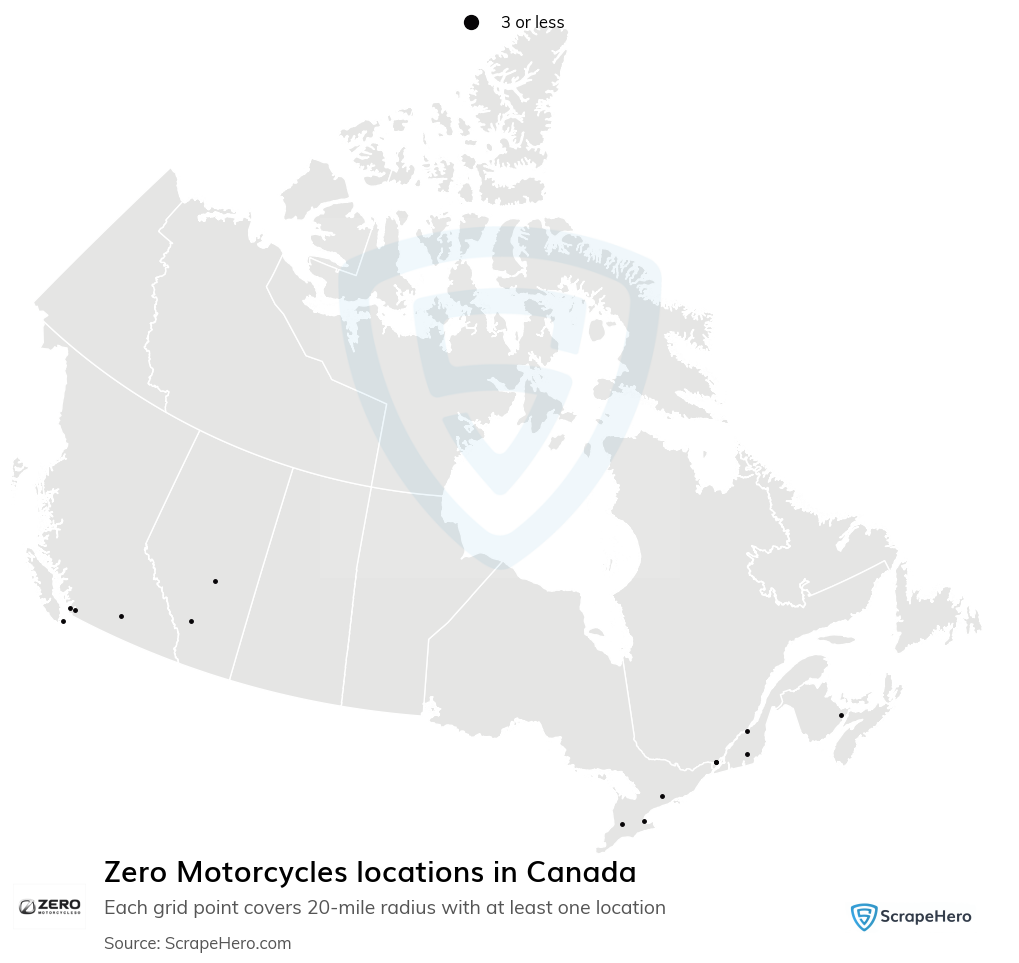 Zero Motorcycles dealer locations