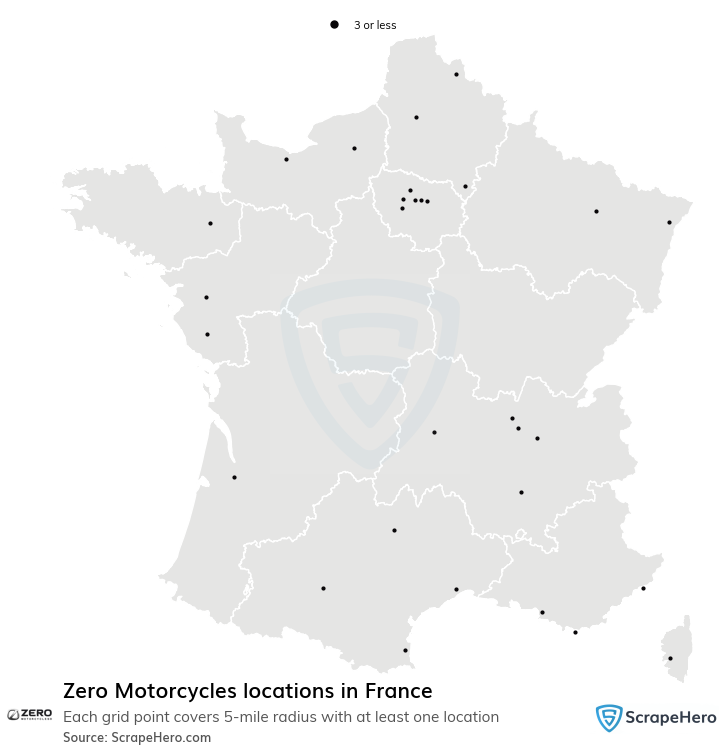 Zero Motorcycles dealer locations