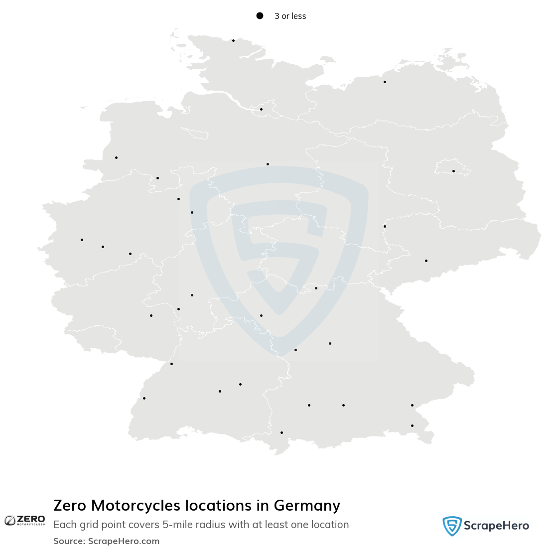 Zero Motorcycles dealer locations