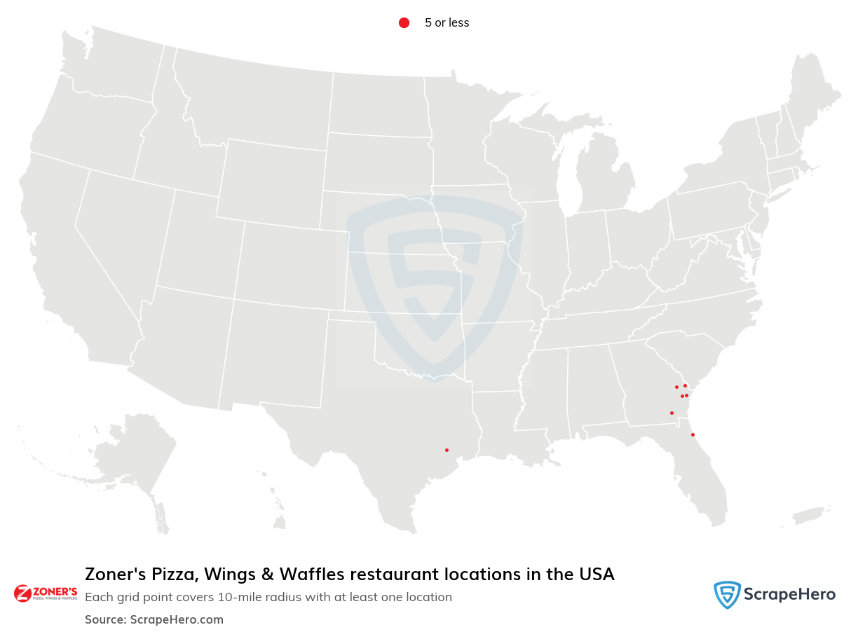 Zoner's Pizza, Wings & Waffles restaurant locations