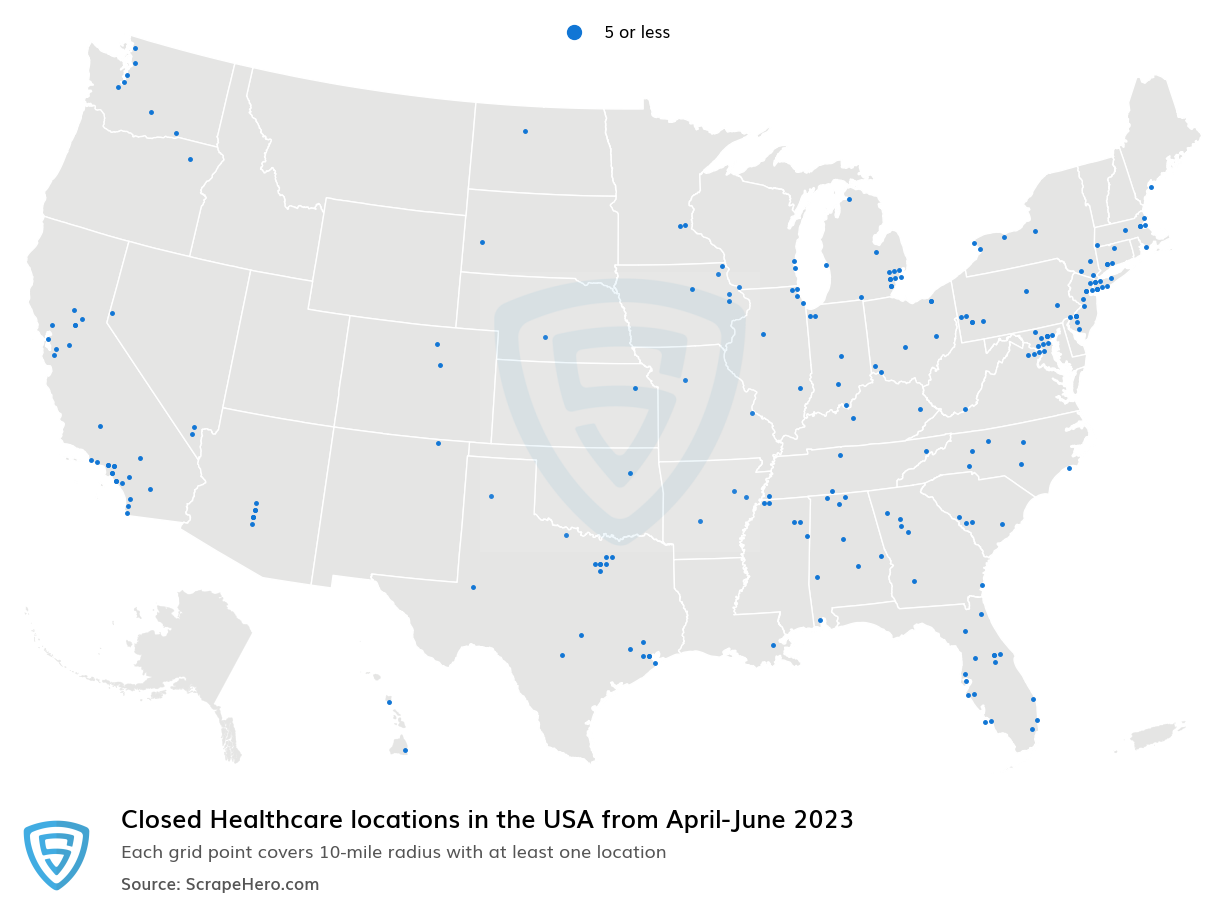 Healthcare Closings from April to June 2023