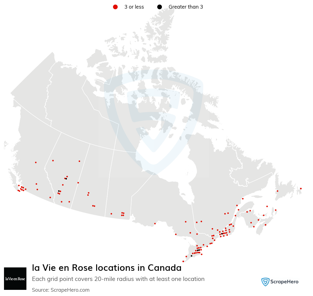 la Vie en Rose locations