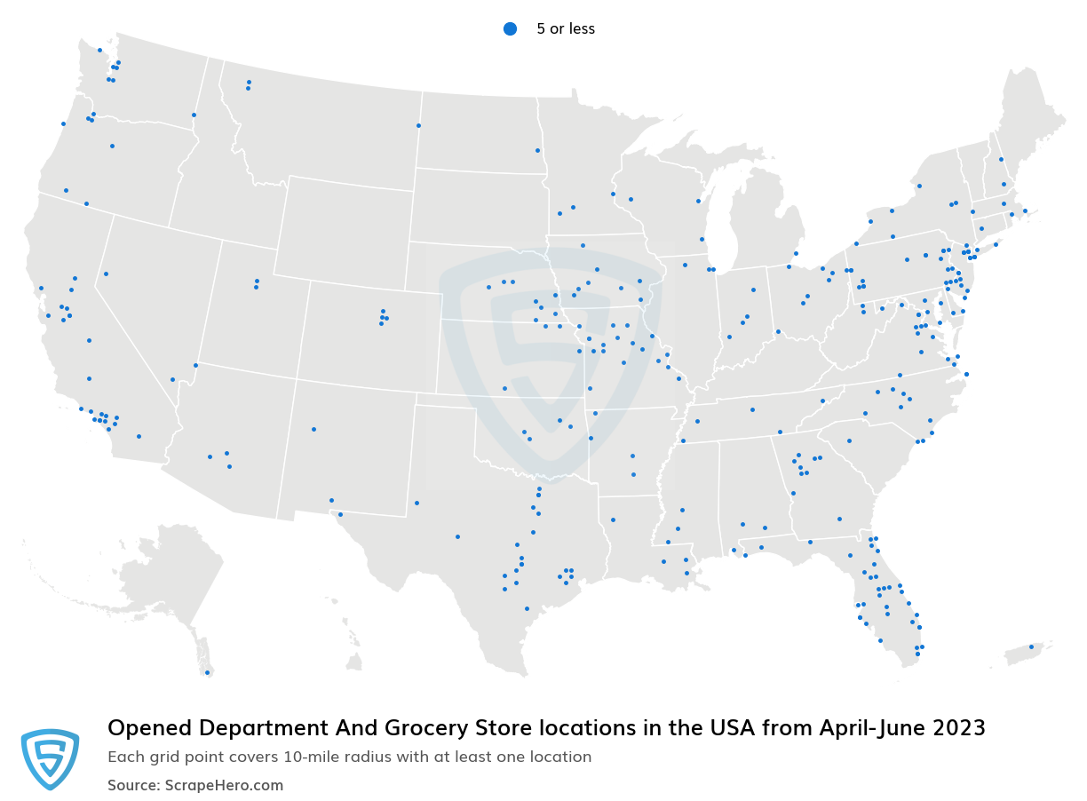  Department & Grocery Openings from April to June 2023