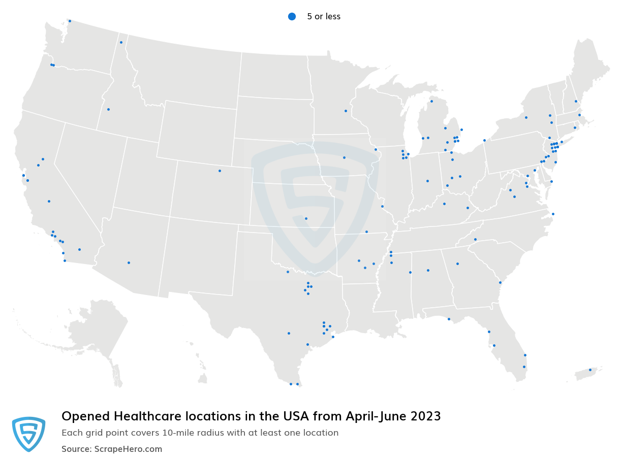 Healthcare Openings from April to June 2023 
