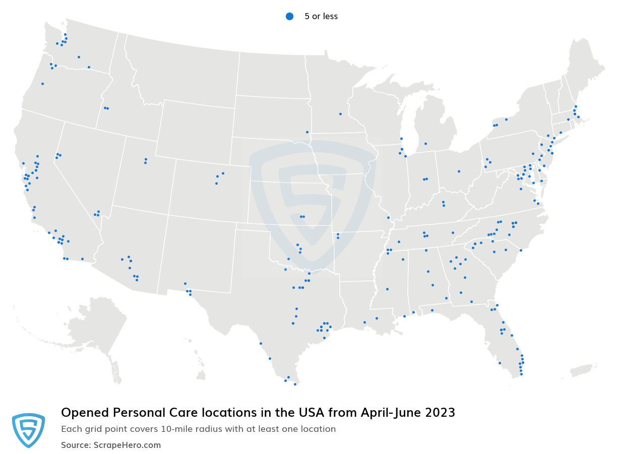 Personal Care Openings from April to June 2023