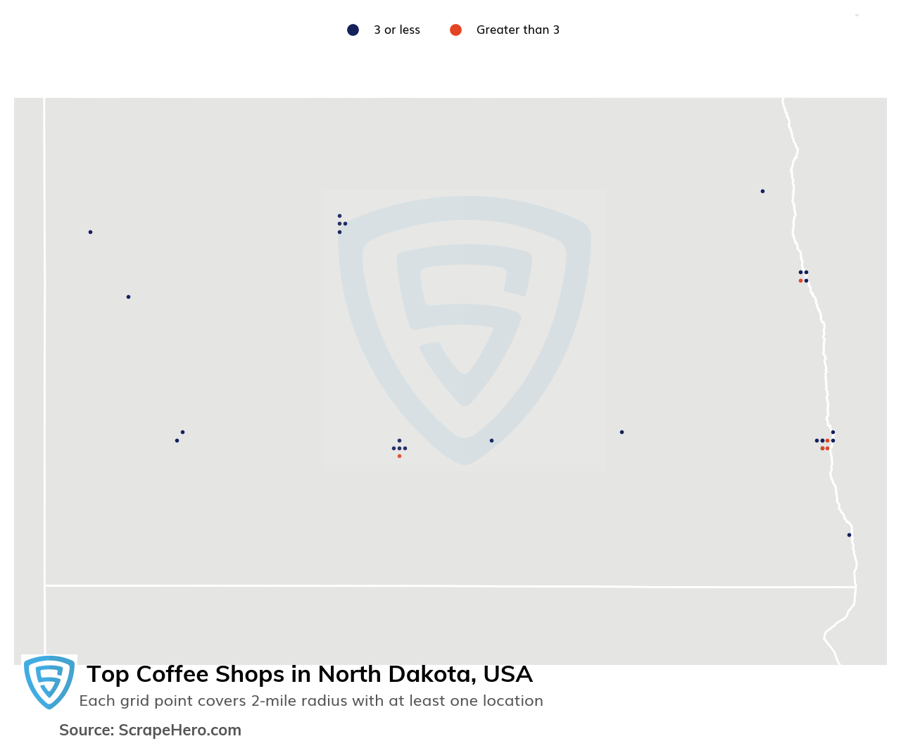 List of all top Coffee Shops locations in North Dakota USA ScrapeHero Data Store