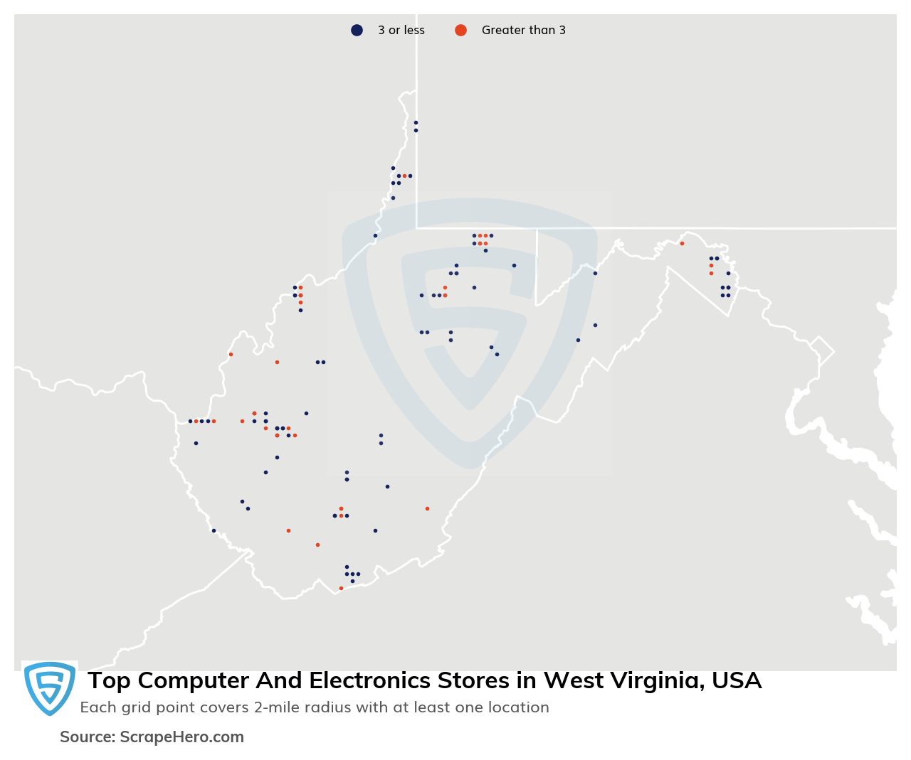 List of all top Computer And Electronics Stores locations in West
