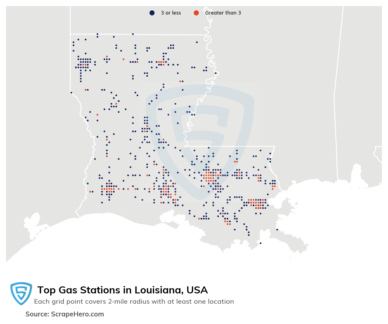 10 Largest Gas Stations In Louisiana In 2024 Based On Locations