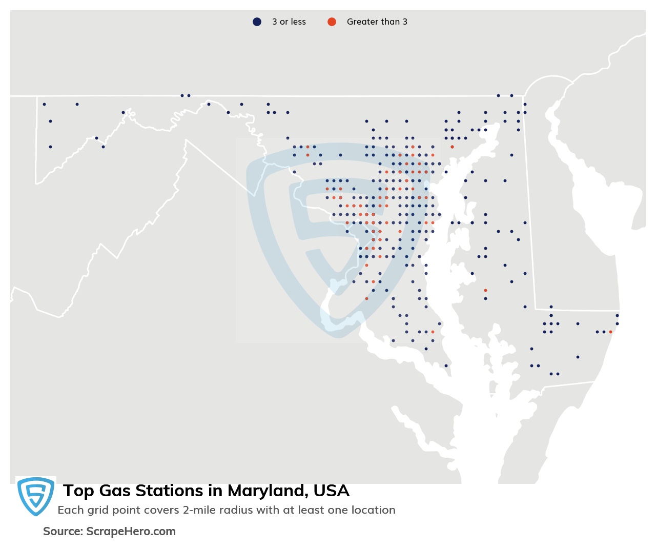 List of all top Gas Stations locations in Maryland USA - ScrapeHero ...