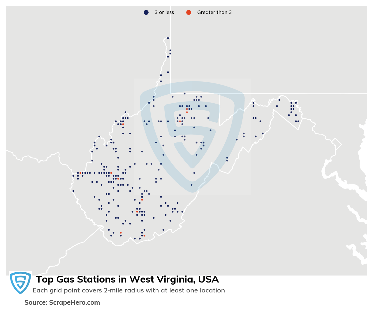List Of All Top Gas Stations Locations In West Virginia Usa