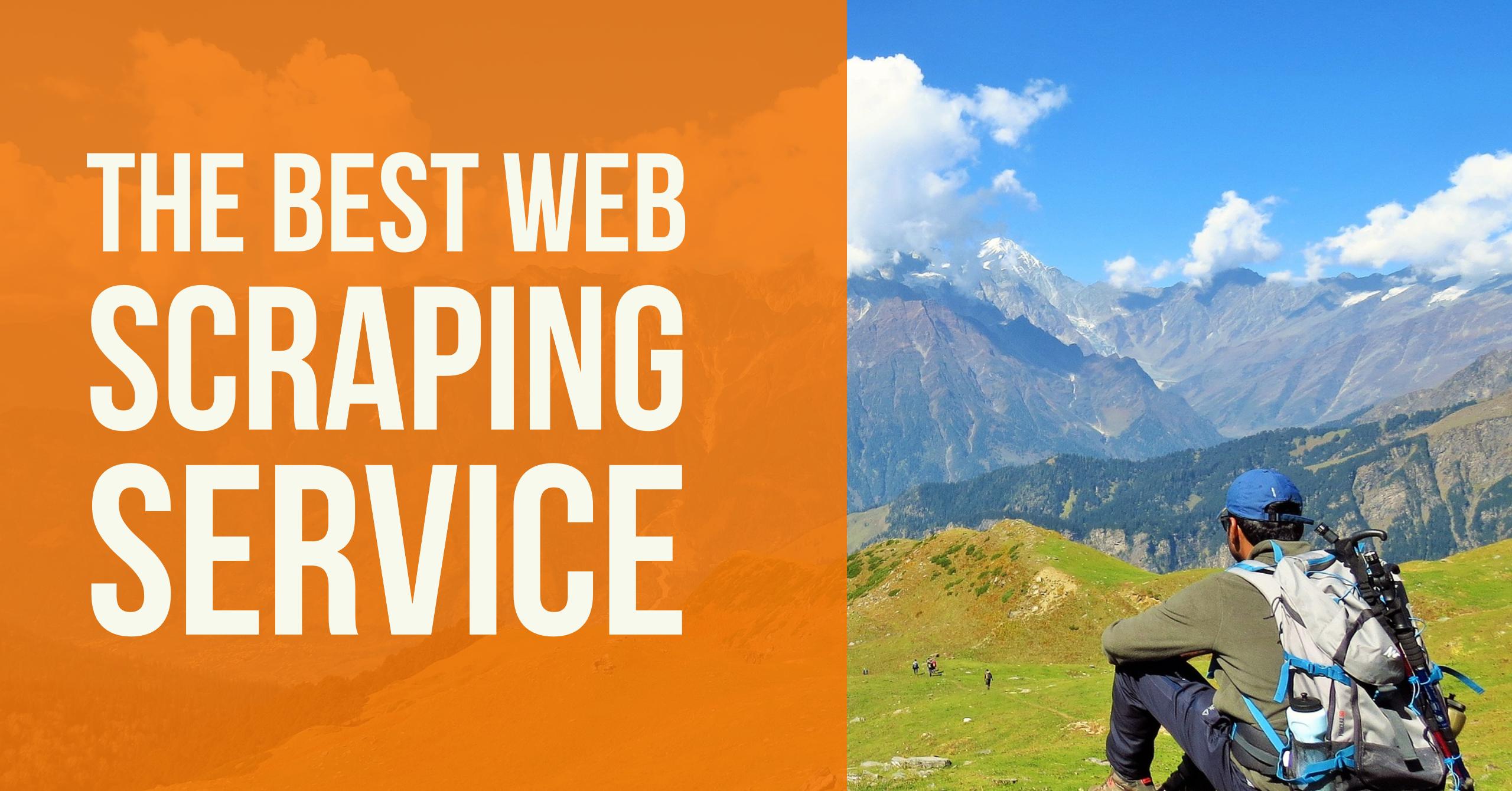 The best web scraping service