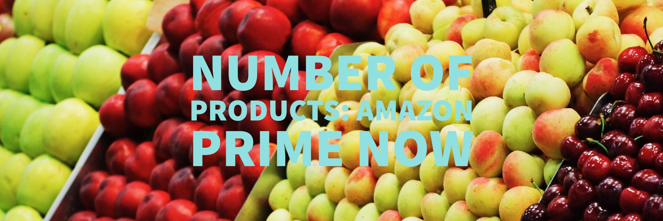 Number of Products on Sale at Amazon Prime Now