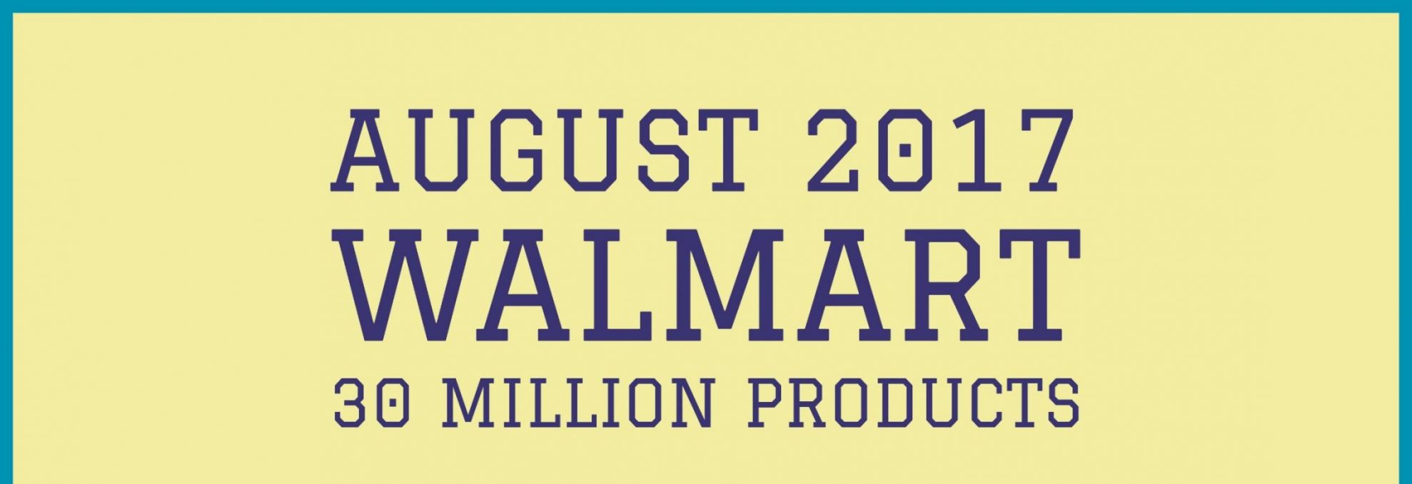 Amazon vs Walmart- Products Sold in August 2017