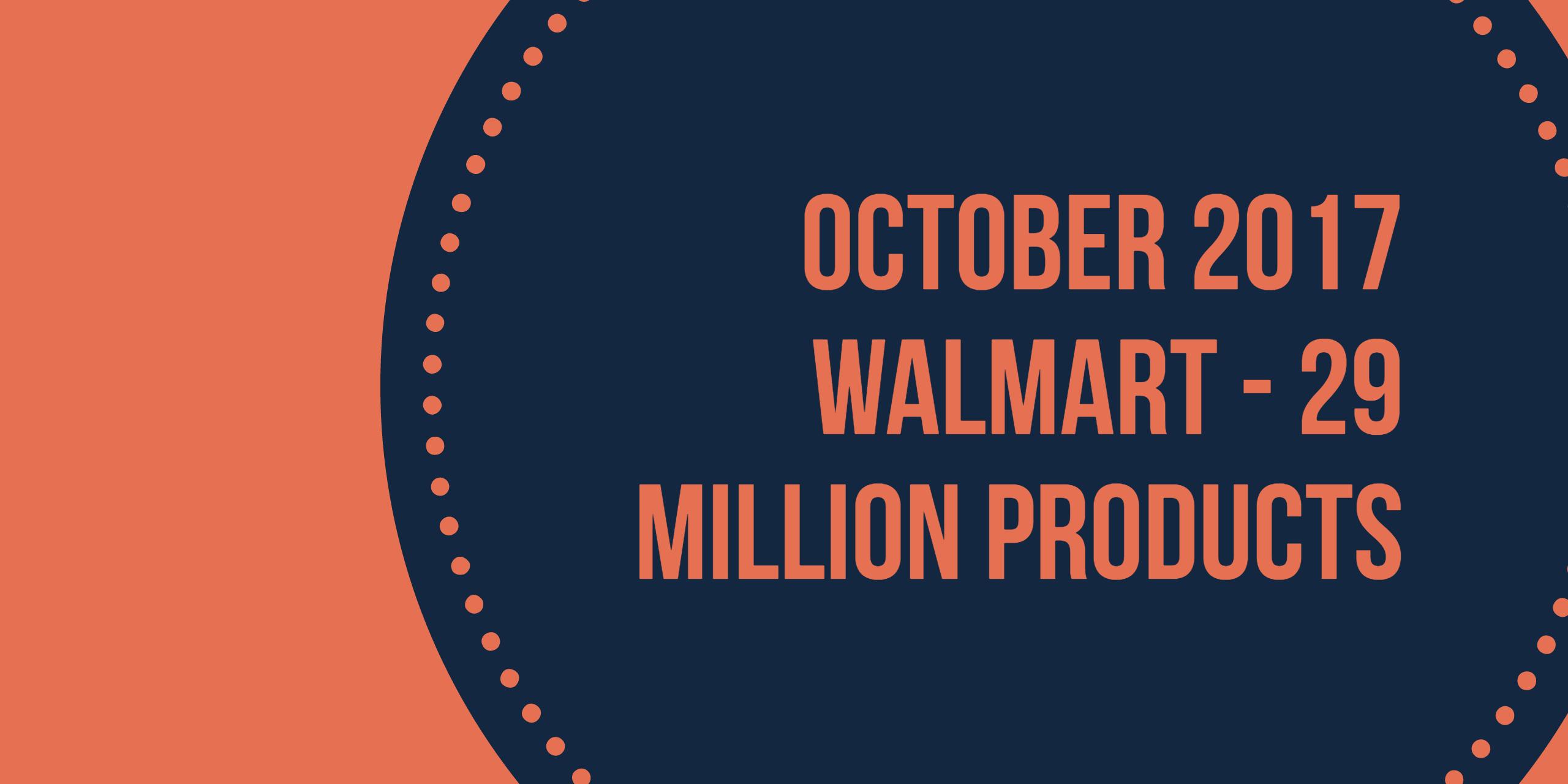 Amazon vs Walmart- Product Sold in October 2017