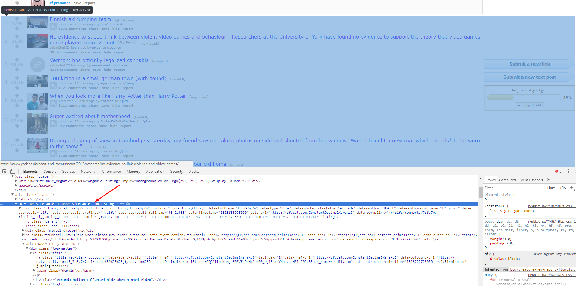 Scraping Reddit using Python - GeeksforGeeks