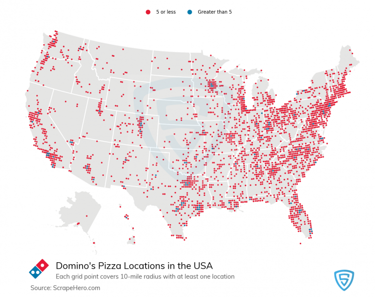 Top Pizza Chains in the US in 2021 Location Analysis