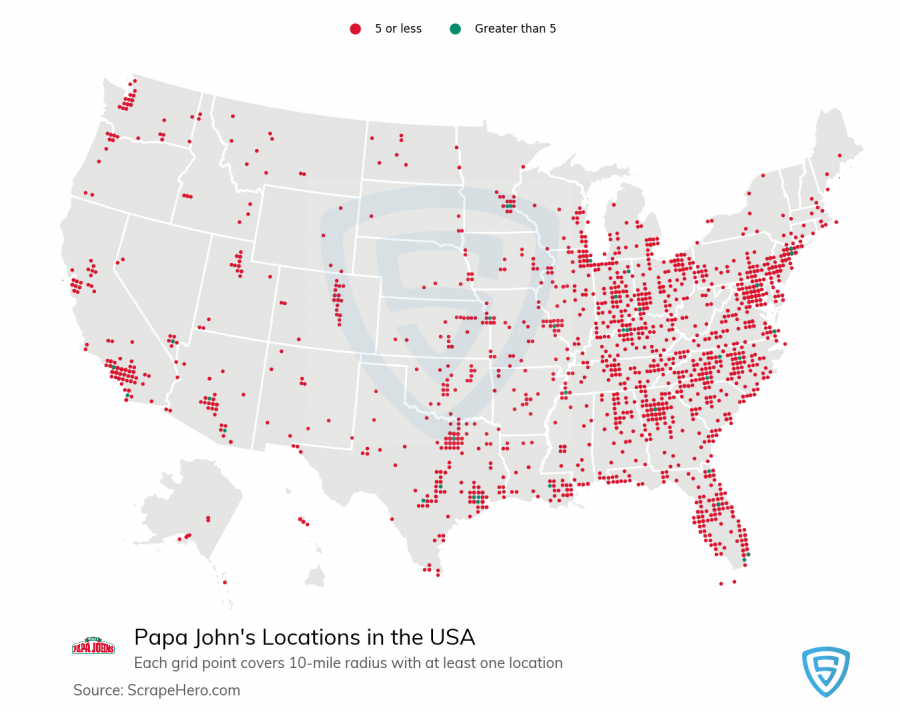 Top Pizza Chains in the US in 2021 Location Analysis