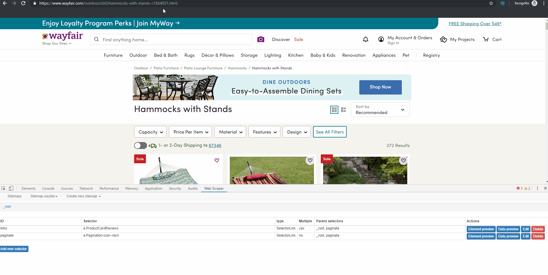 obtain-url-for-wayfair-scraper