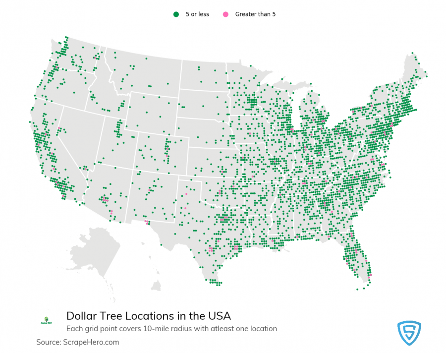 Dollar Stores and where to find them in US Location Analysis