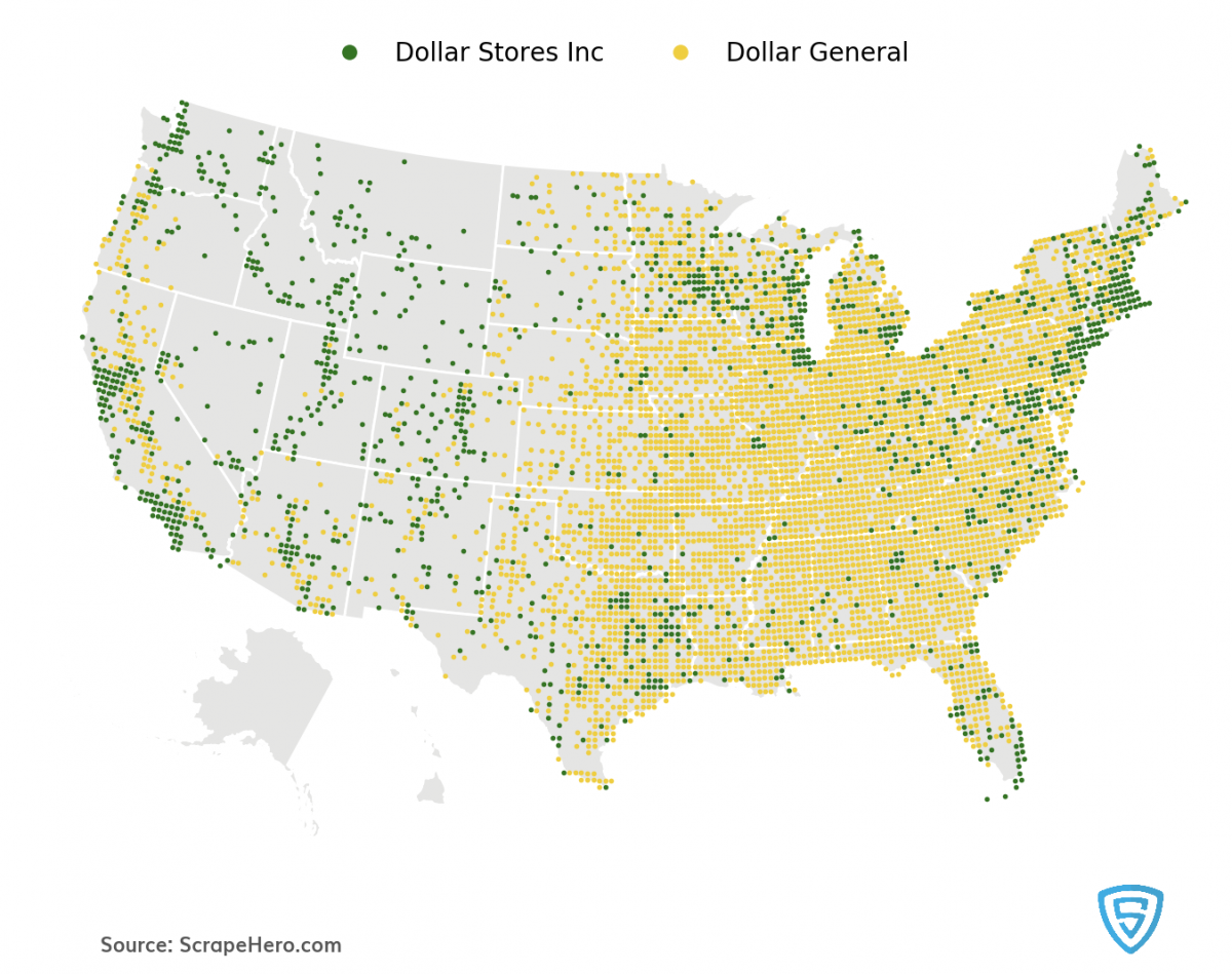 Dollar Stores and where to find them in US Location Analysis