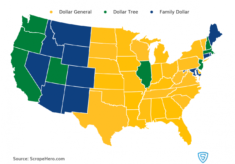 Dollar Stores and where to find them in US Location Analysis