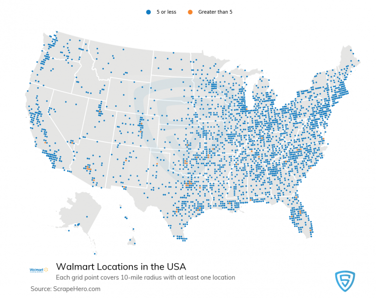 Number of Walmart Stores in USA 2021 Store Location Analysis