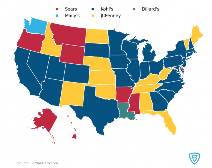 department-store-statewise-map