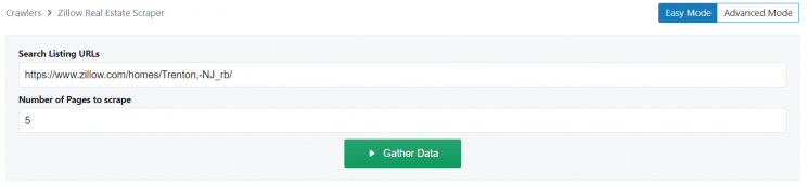 input-url-in-zillow-real-estate-scraper