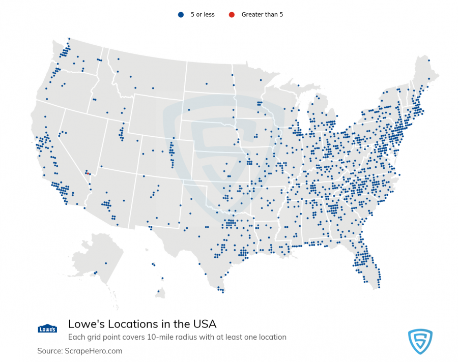 Largest Home Improvement Stores in the US Location Analysis