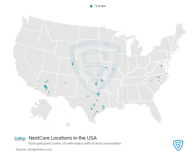 nextcare-usa-location-map