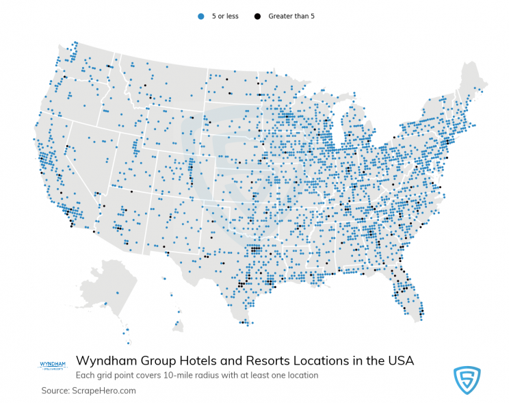 Elegance Citron MP Largest Hotel Chains in the US - Location Analysis