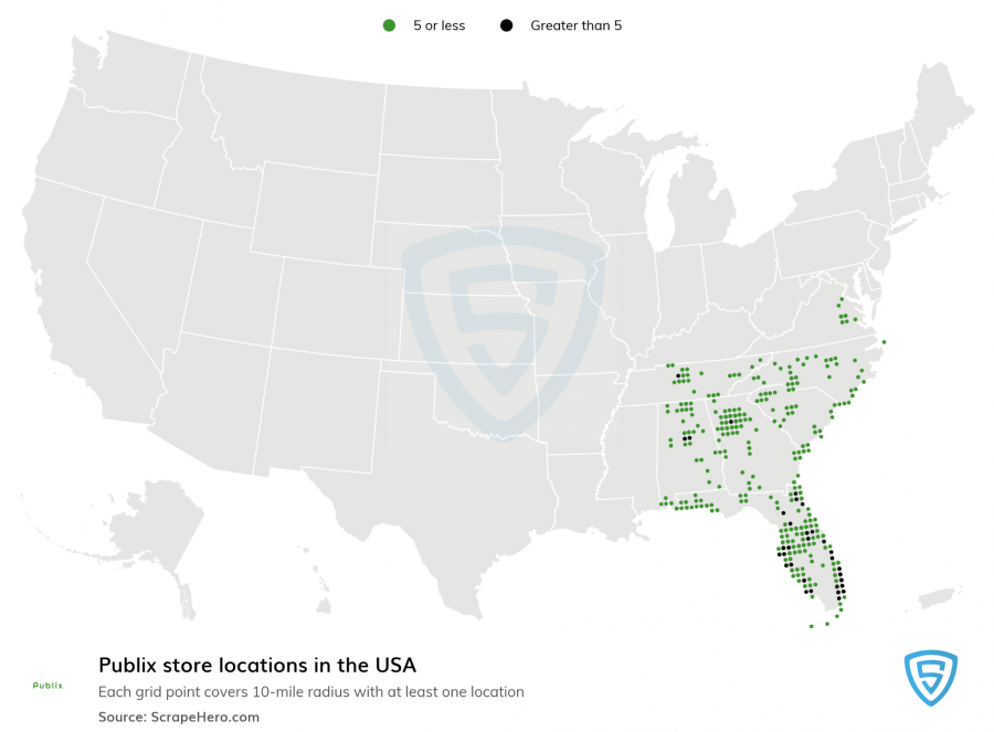 The Largest Grocery Chains in the US in 2021 Based on Locations