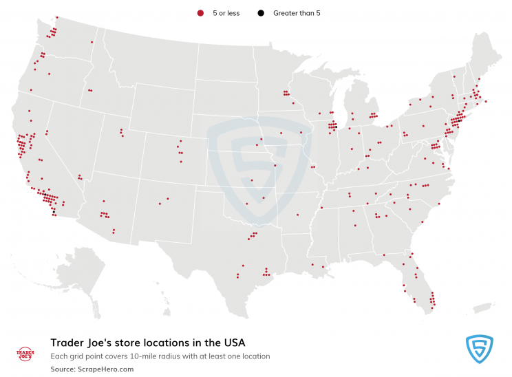 Trader Joes store locations in the US