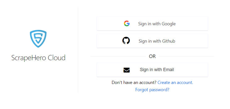 create-scrapehero-cloud-account