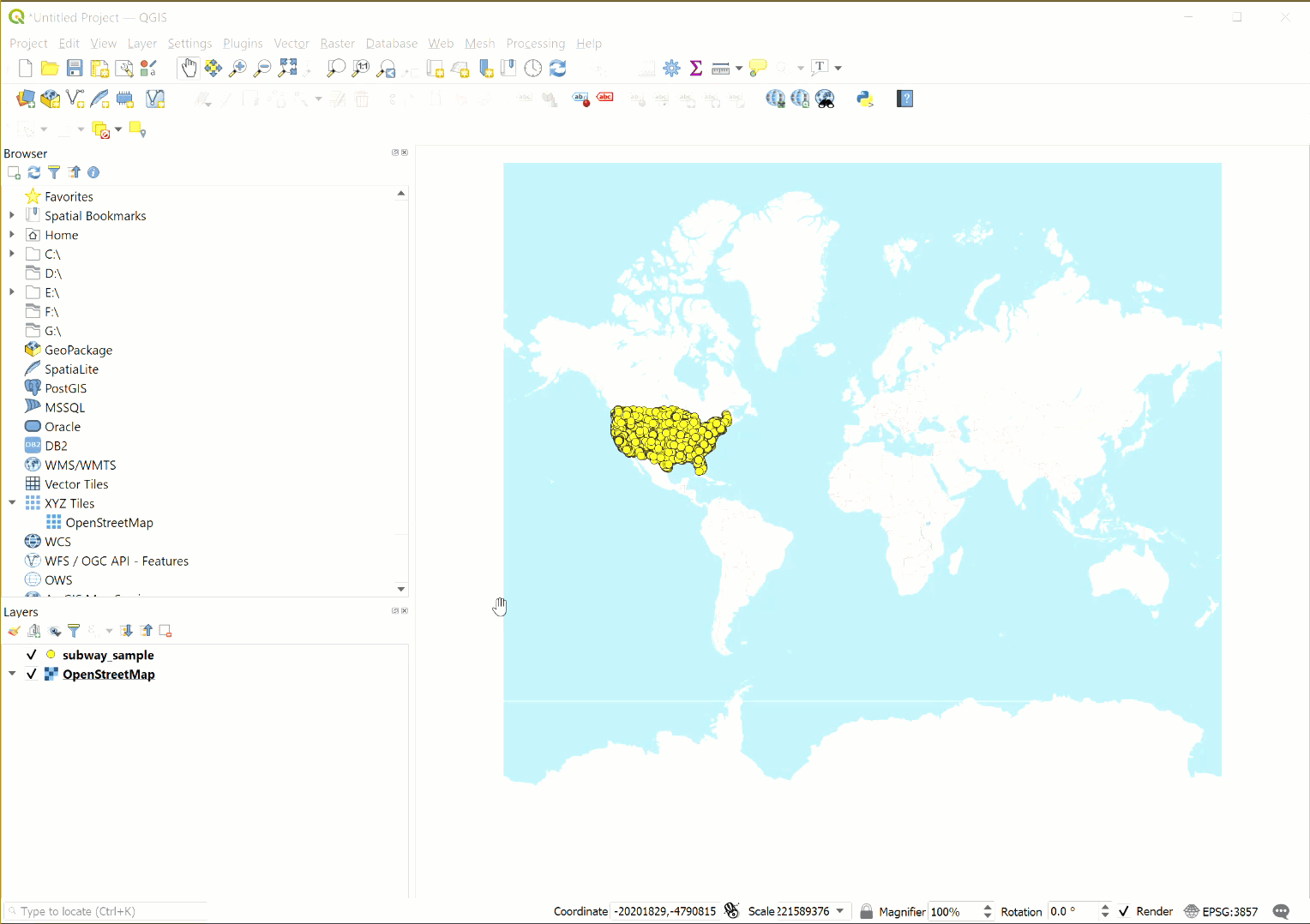 zoom to layer in QGIS