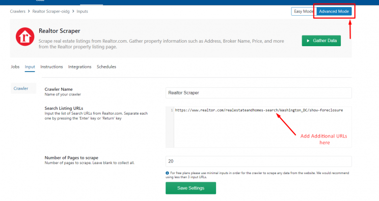 input-foreclosure-url-to-realtor-crawler