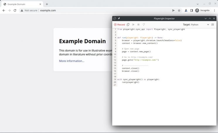 Playwright Codegen Open Browser