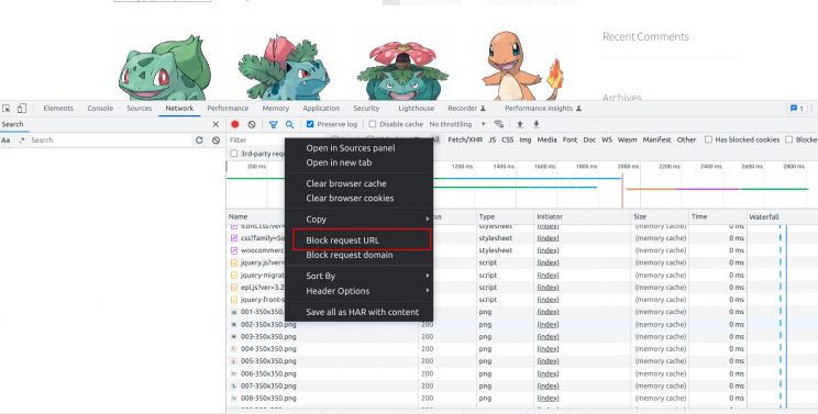 how to block unwanted request on browser