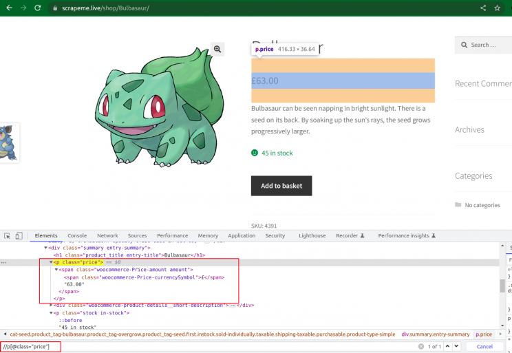 collecting price data for web scraping in R