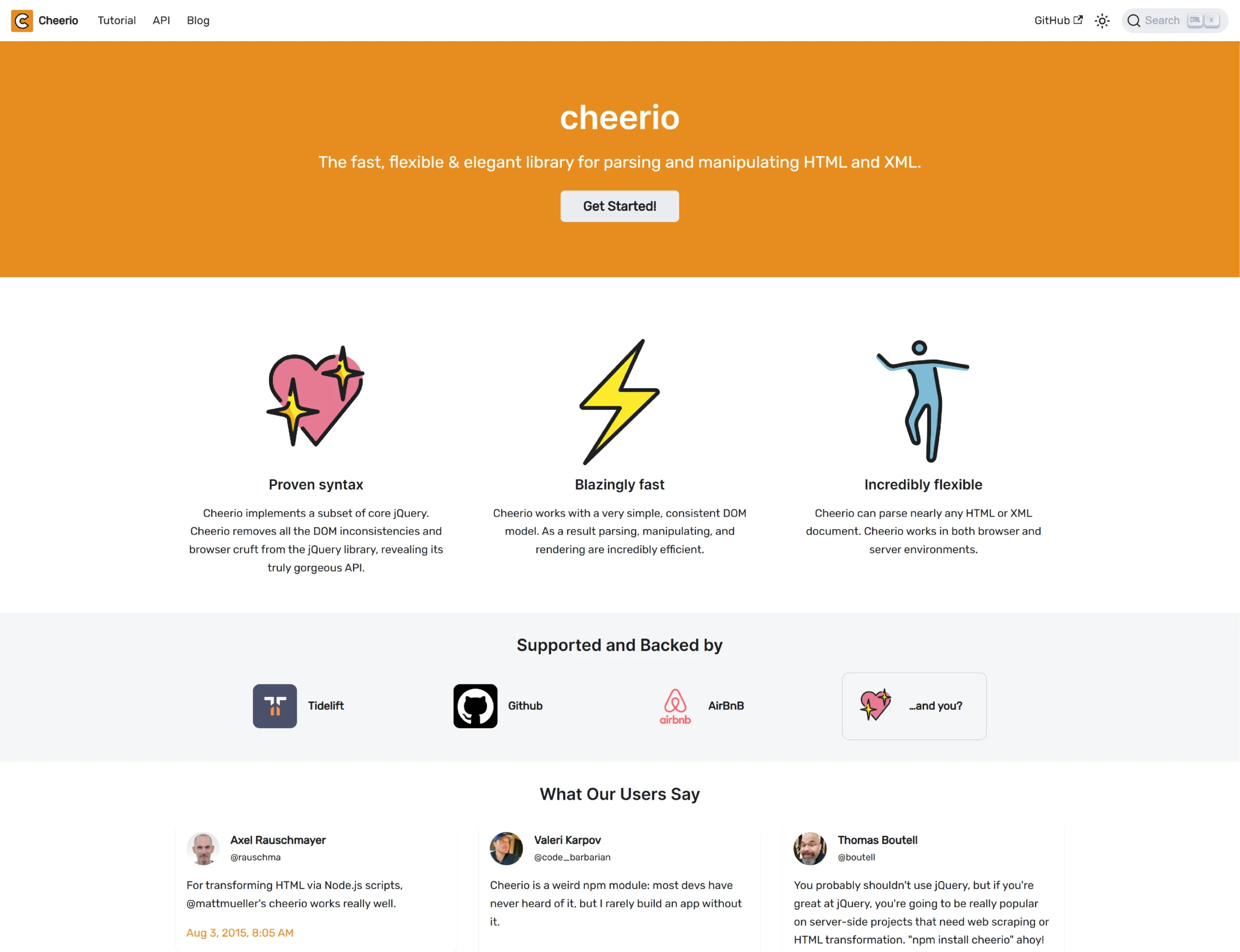 Homepage-Cheerio