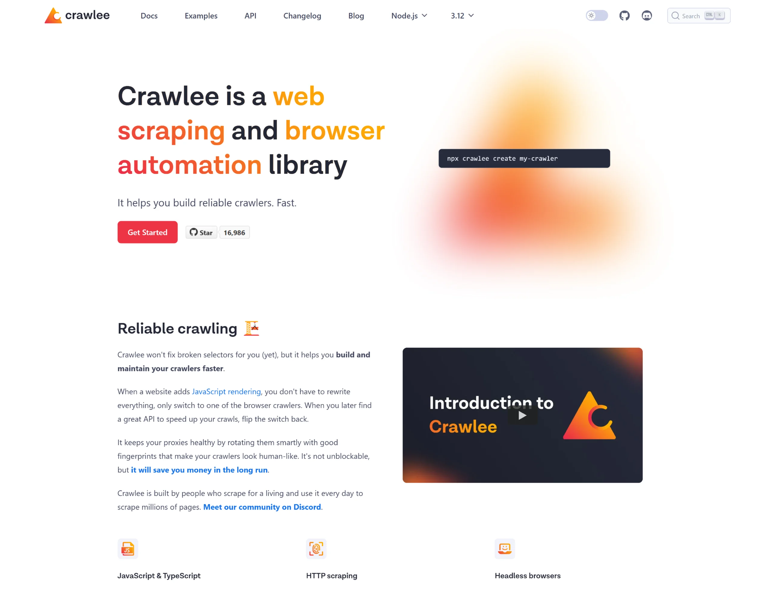 Homepage-Crawlee
