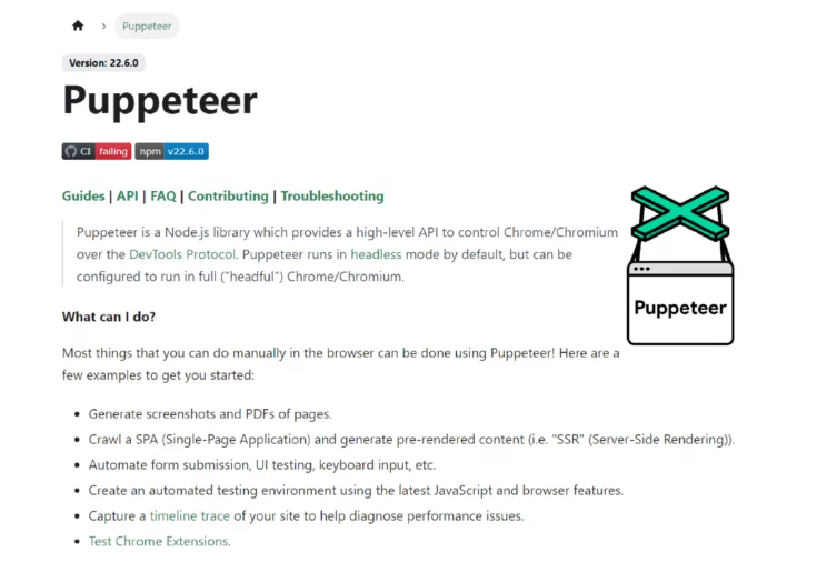 Puppeteer website