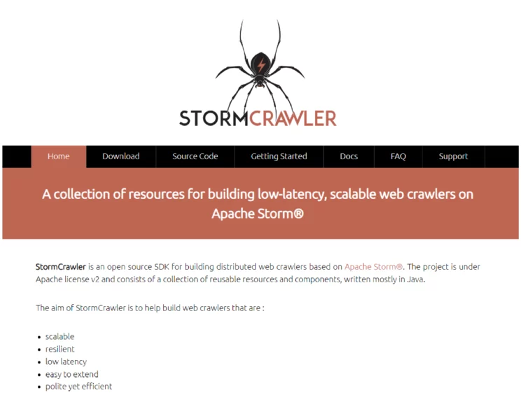  StormCrawler website