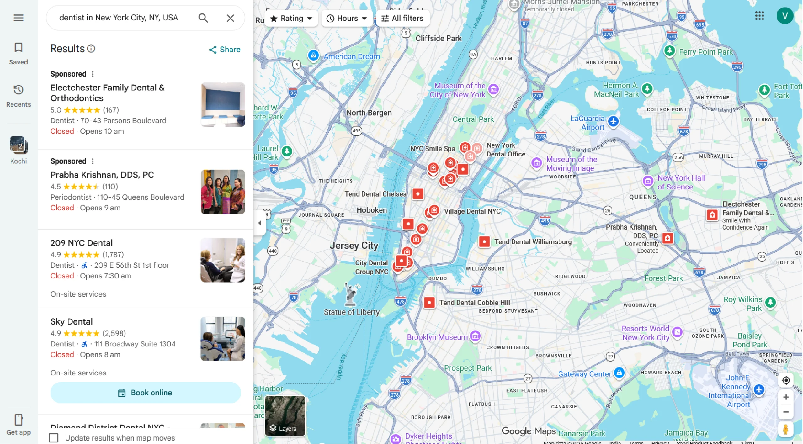 Scraping Google Maps-