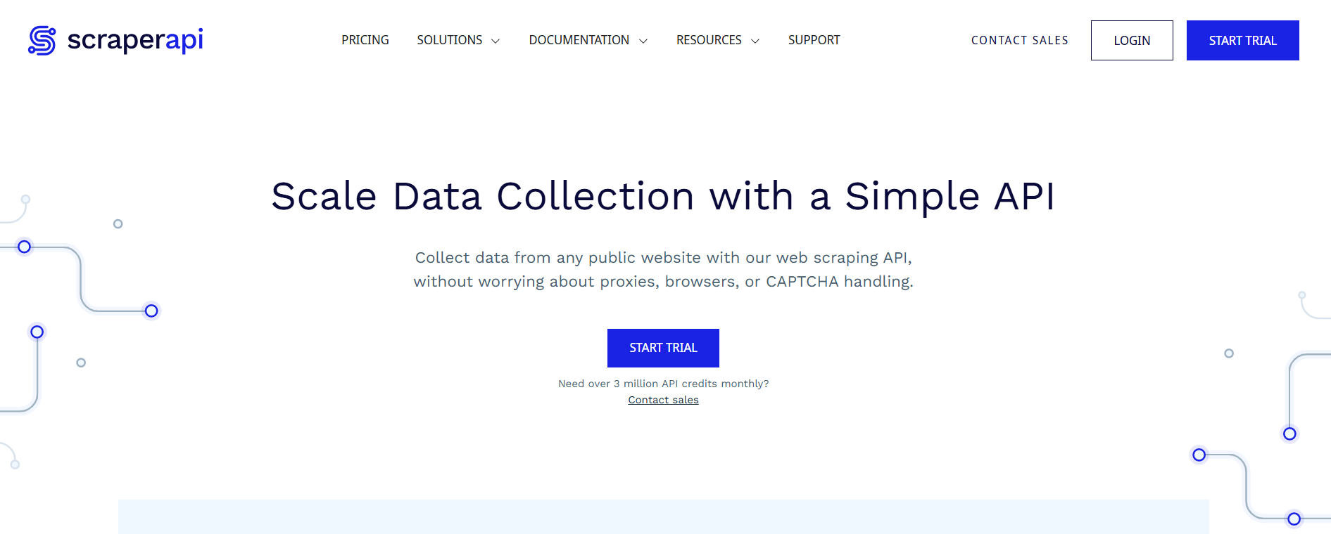 scraperAPI, one of the best data extraction tools