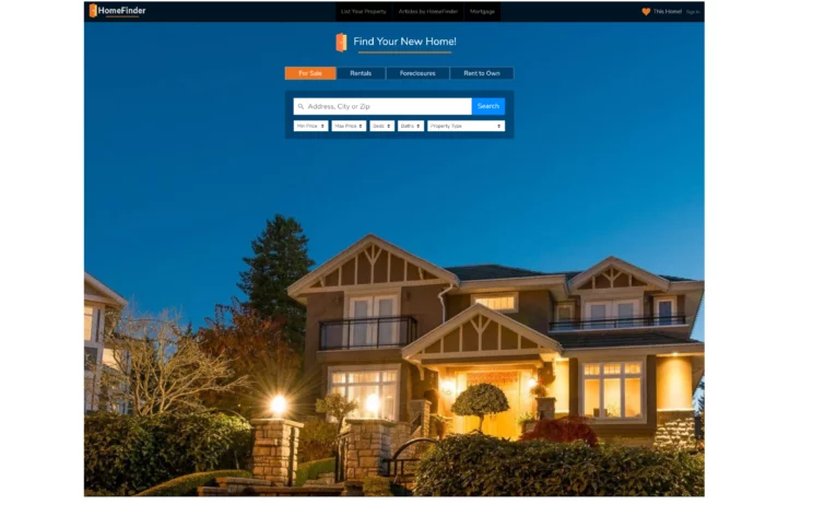 Homefinder Homepage
