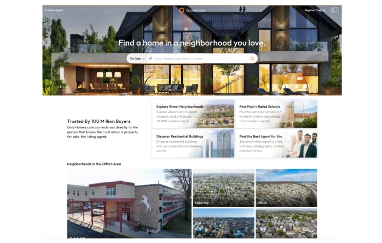 Homes.com Homepage