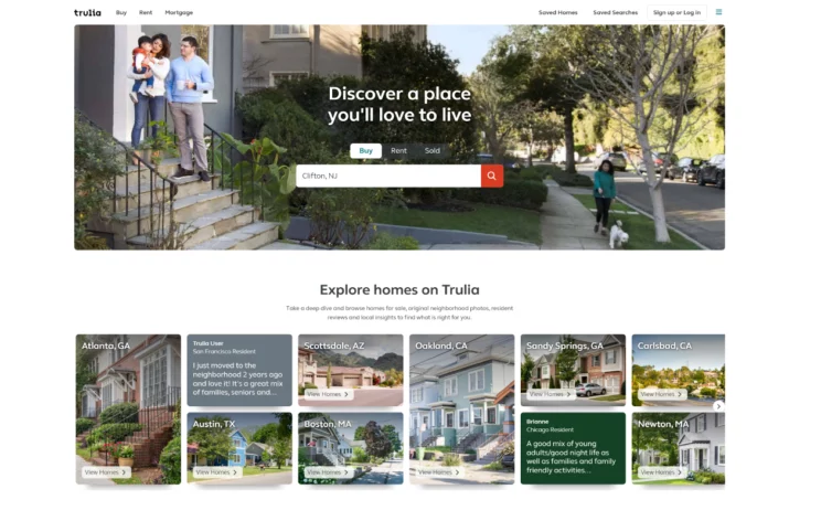 Trulia Homepage